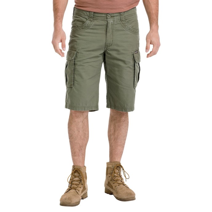 bushman pánské kapsáčové kraťasy tmavá khaki