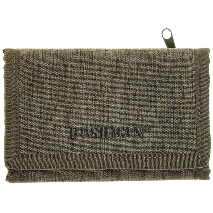 Bushman klasická peněženka na suchý zip tmavě zelená