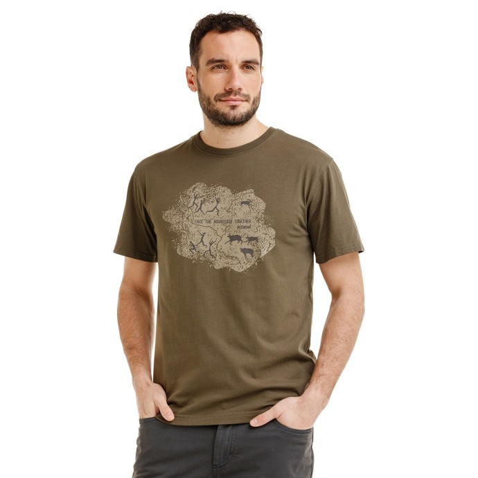 Bushman Pánské tričko Caram, khaki