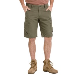 bushman pánské kapsáčové kraťasy tmavá khaki