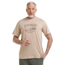 bushman pánské tričko pískově hnědé