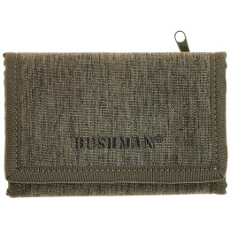 Bushman klasická peněženka na suchý zip tmavě zelená