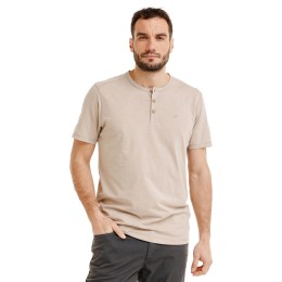 Bushman Pánské henley tričko Yaro, béžové